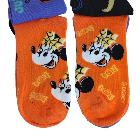Disney Mickey Minnie Mouse Halloween Themed No Show Socks NWT - Picture 11 of 15